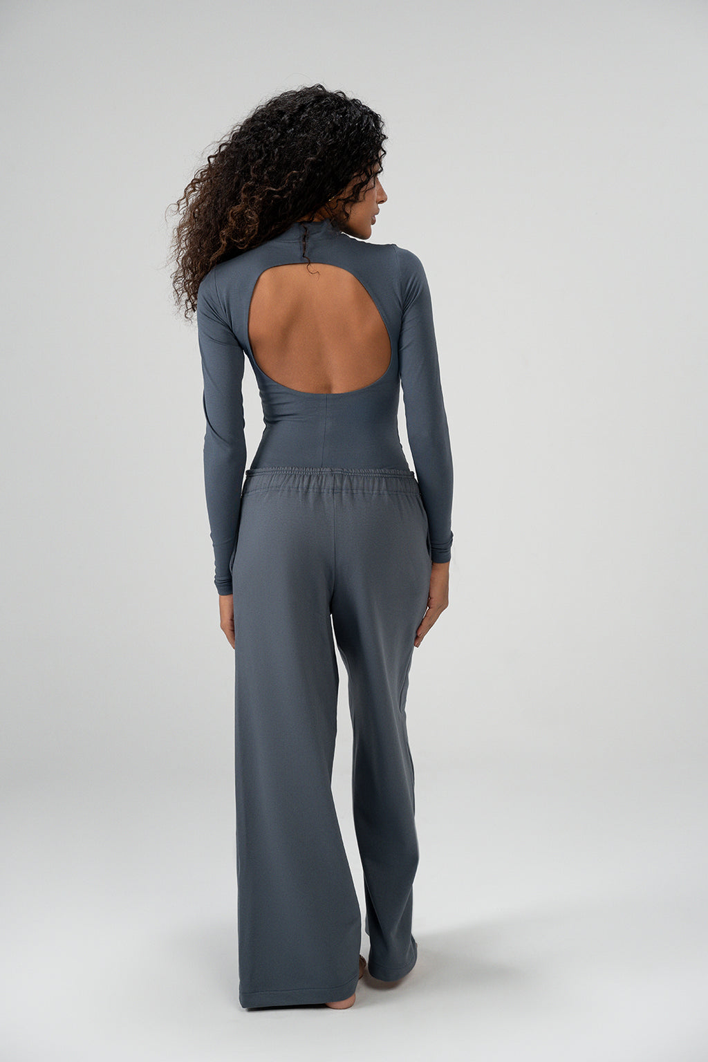 Long Sleeve Backless Bodysuit