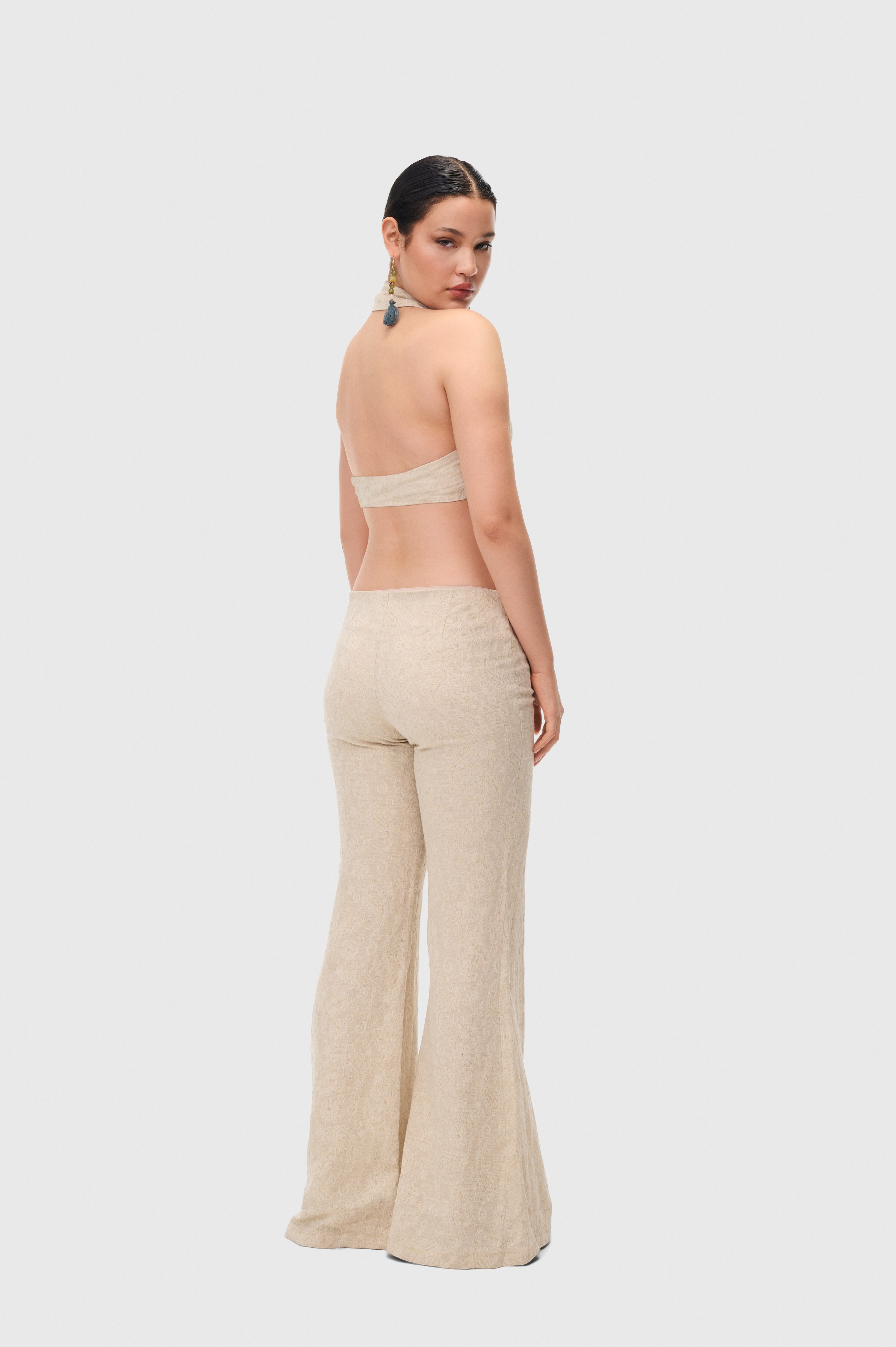 Pearl Dusk Cropped Collar Top