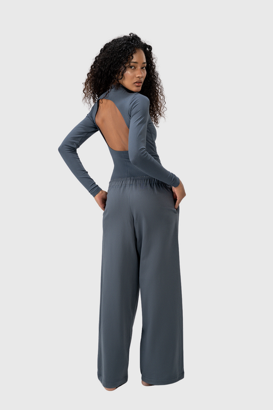 Long Sleeve Backless Bodysuit